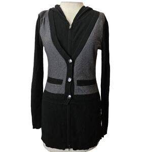 Oonagh by Nanette Lepore Hooded Cashmere Sweater Size 1